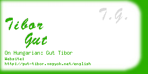 tibor gut business card